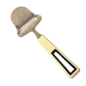 Tempo Stainless Japan Vintage Cheese Plane Slicer MCM‎ Cream Black Handle 8.5"